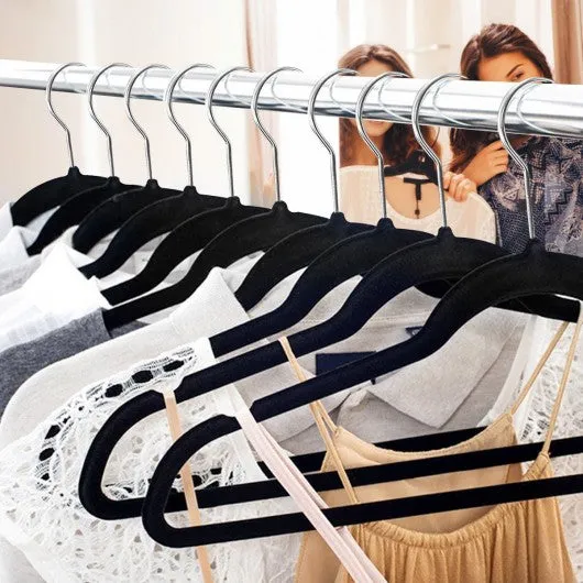 100 pcs Velvet Clothes Suit/Shirt/Pants Hangers