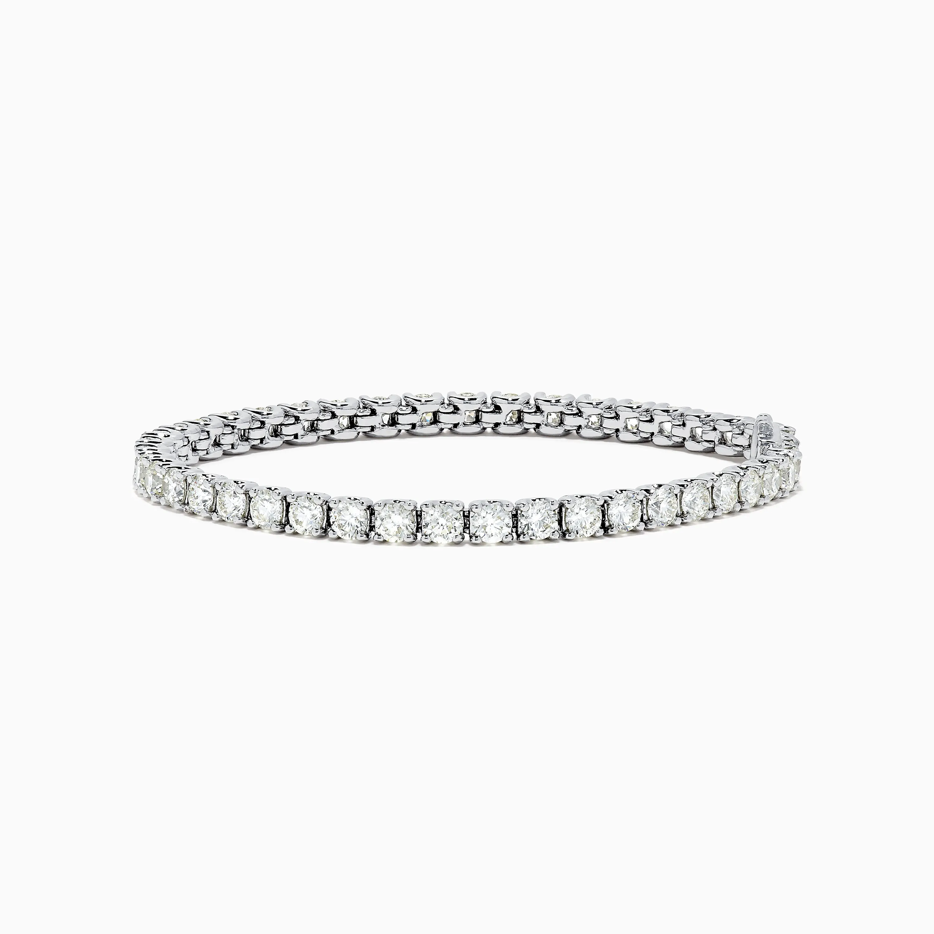 14K White Gold Diamond Tennis Bracelet 8.43 TCW