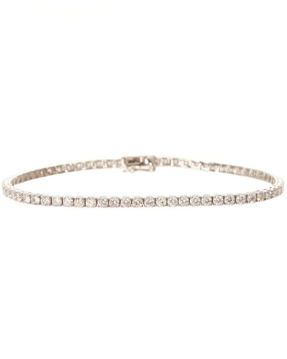 18k White Gold Tennis Bracelet