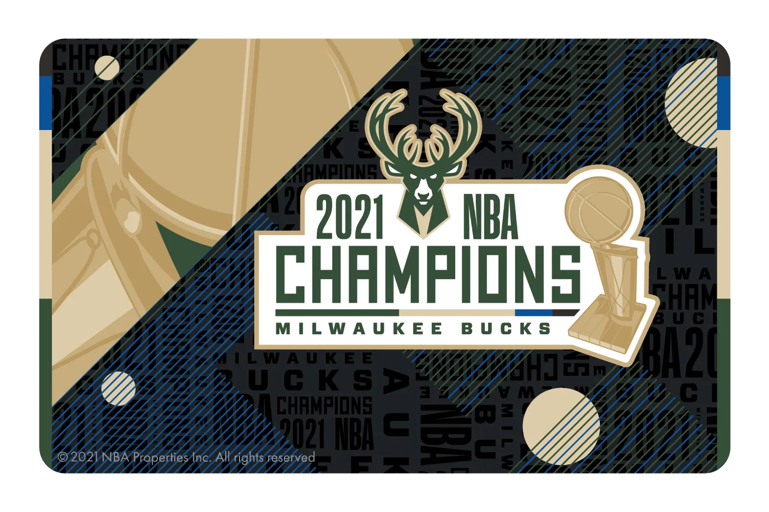 2021 NBA Champions: Milwaukee Bucks - Fear the Deer