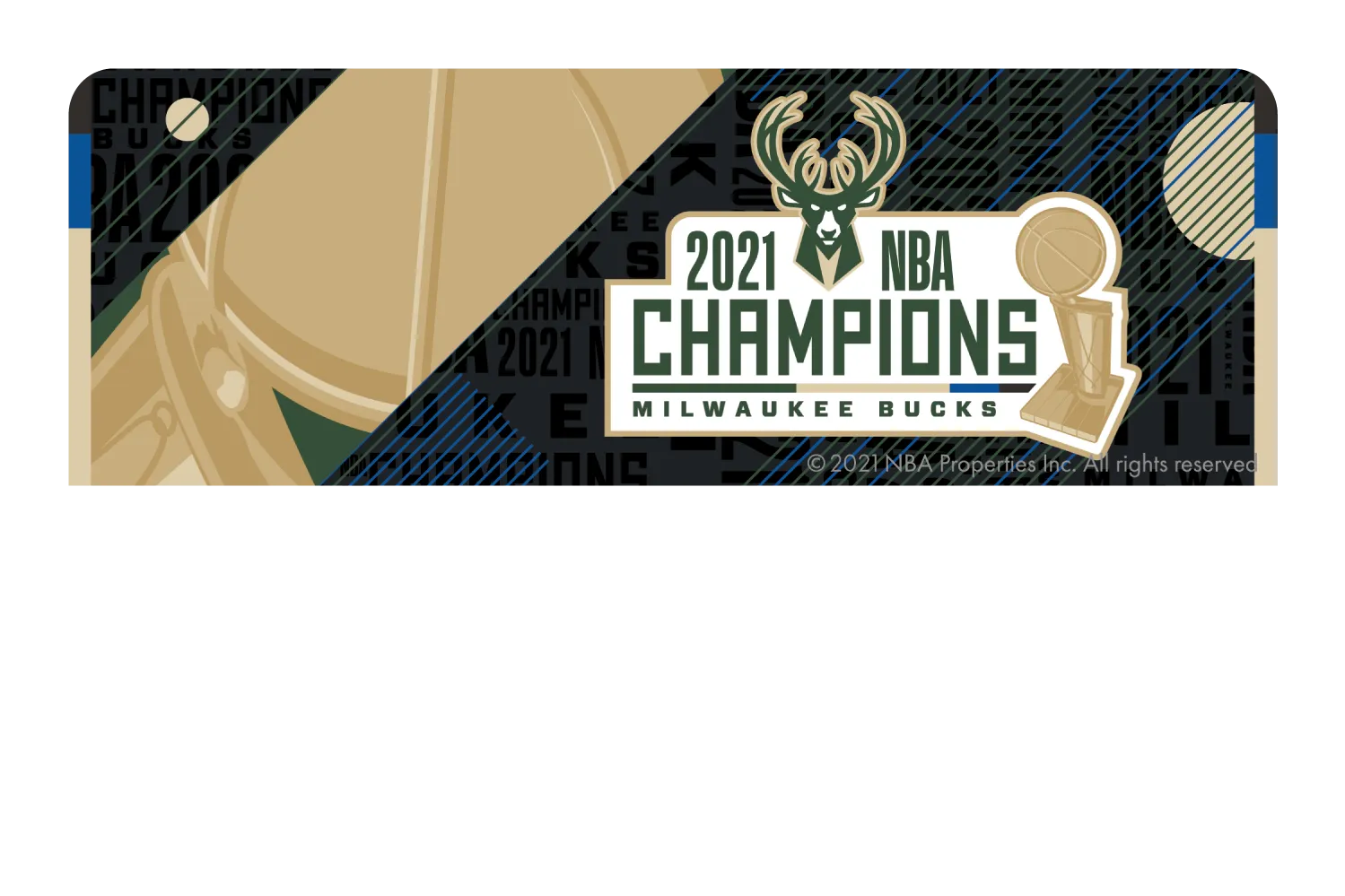 2021 NBA Champions: Milwaukee Bucks - Fear the Deer