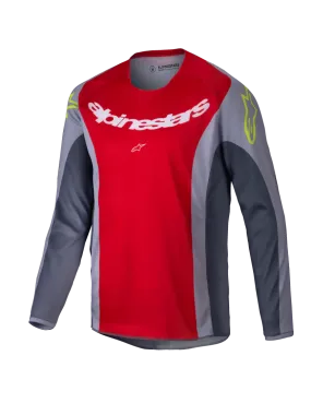 2025 YOUTH RACER MELT JERSEY BRIGHT-RED GRAY