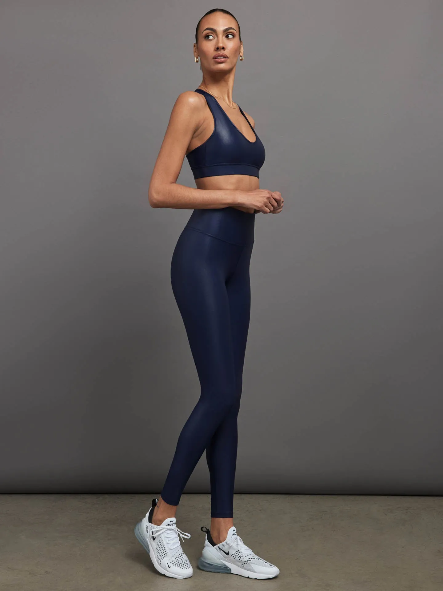 Action Bra 2.0 in Takara Shine - Navy Blazer