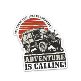 Adventure is calling Reflective Sticker