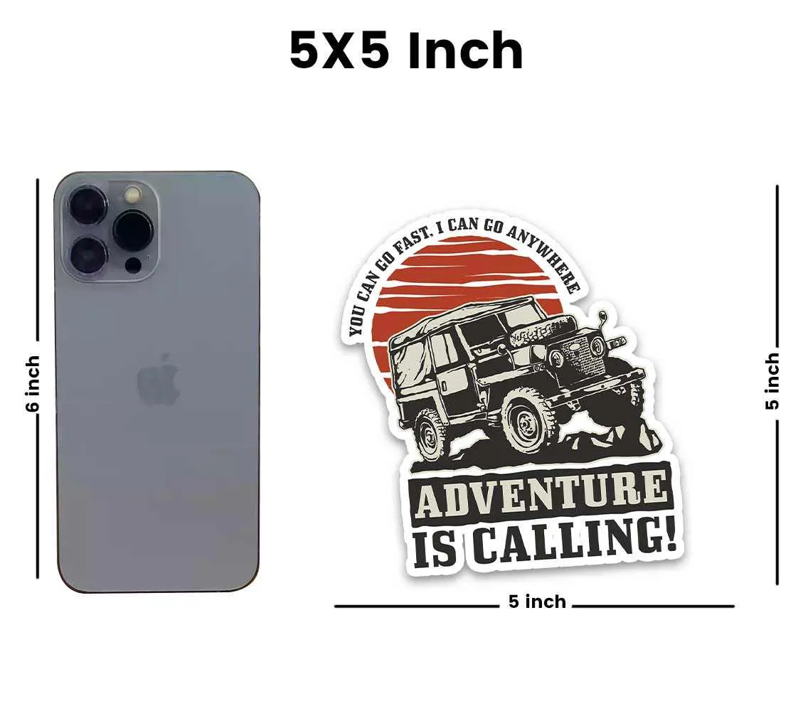 Adventure is calling Reflective Sticker