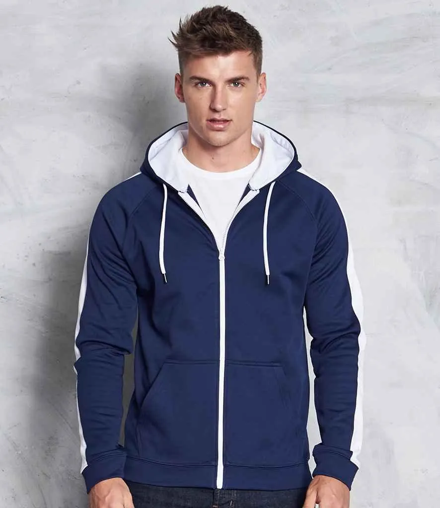 AWDis Contrast Sports Polyester Zoodie