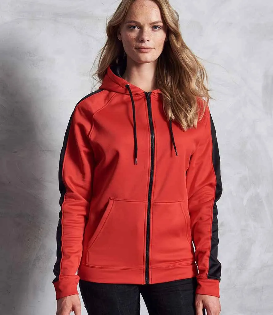 AWDis Contrast Sports Polyester Zoodie