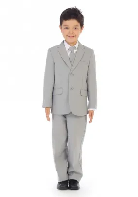 B - Boys Light Gray Suit (Classic Slim)