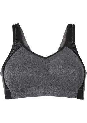 bpc bonprix collection medium support sports bra, gray