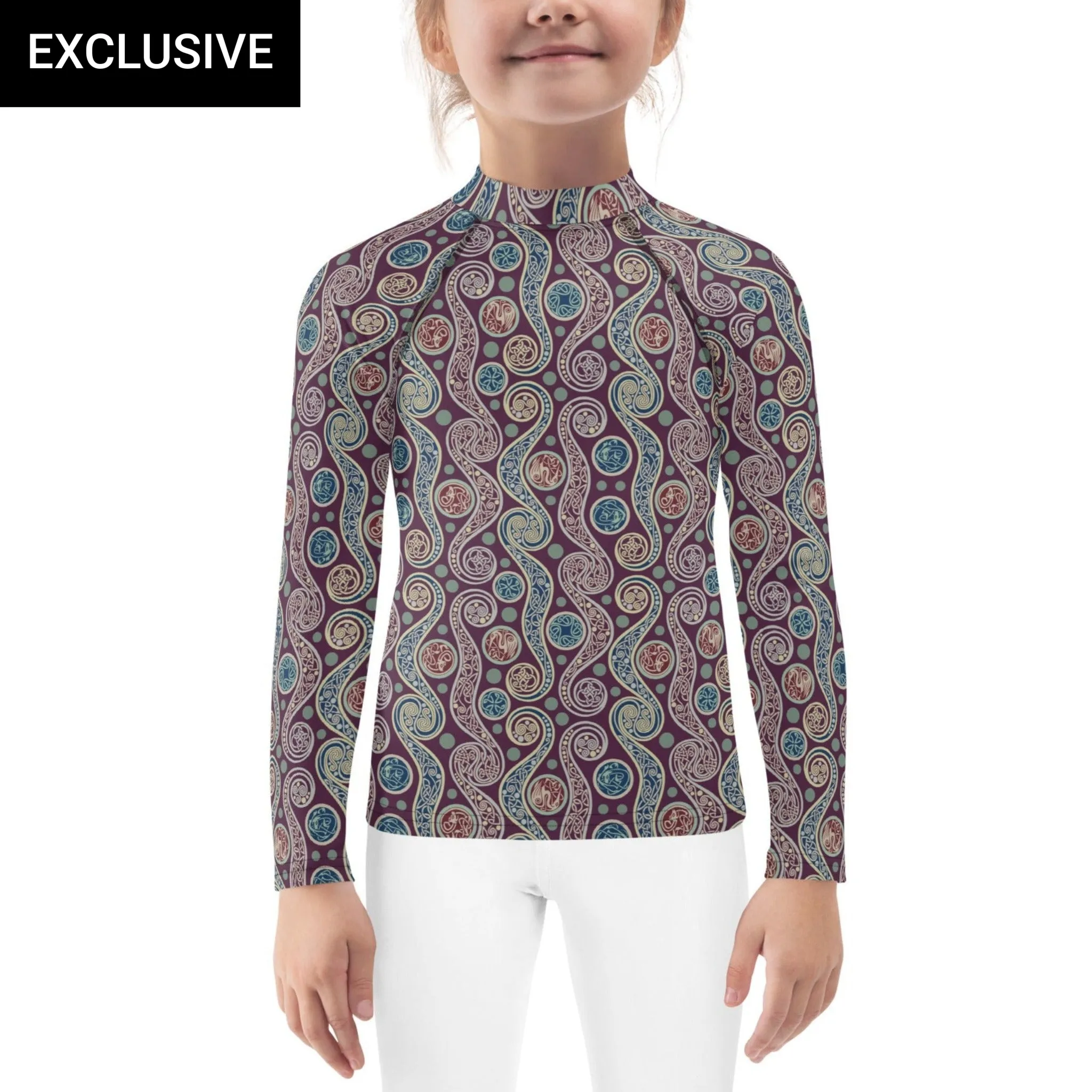 Celtic Paisley Kids Rash Guard (POD)