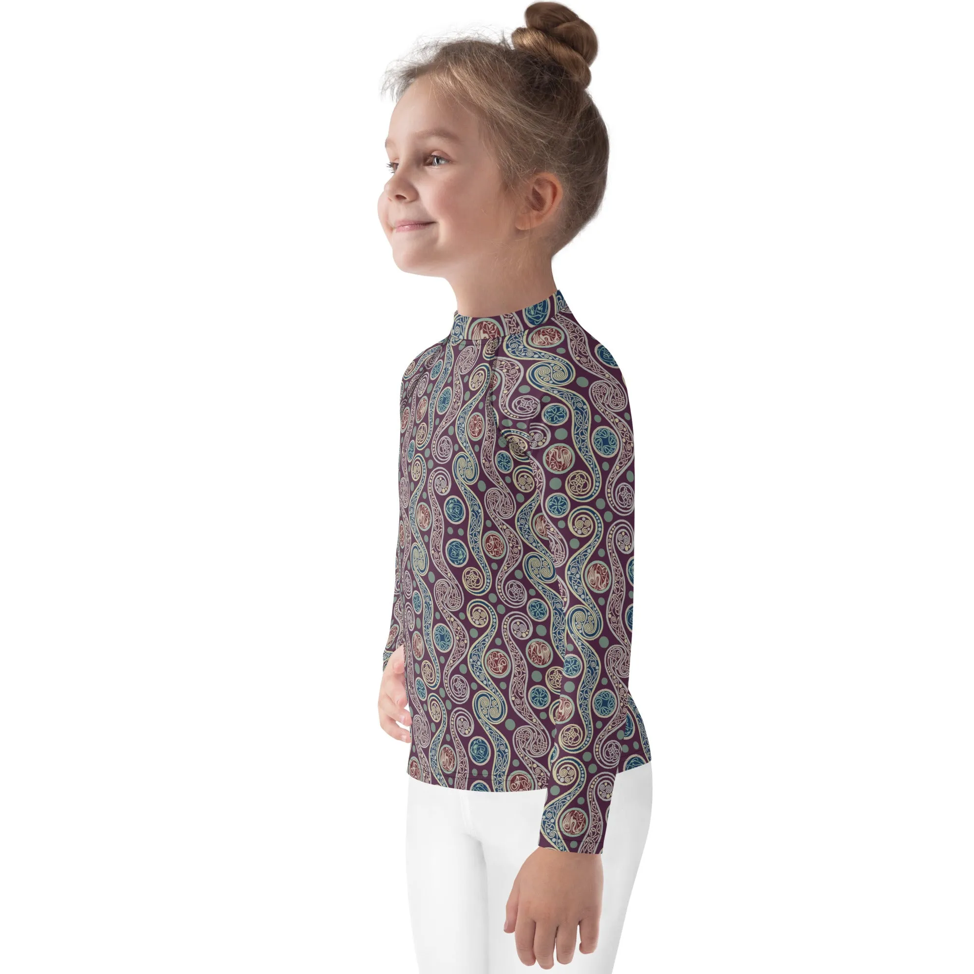 Celtic Paisley Kids Rash Guard (POD)