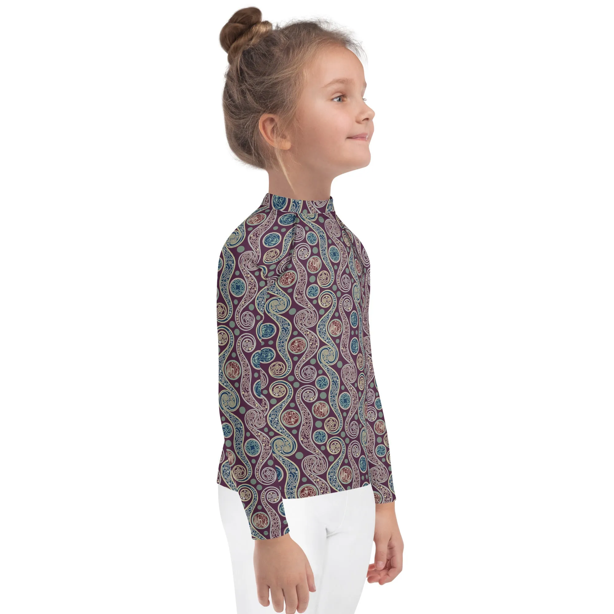 Celtic Paisley Kids Rash Guard (POD)