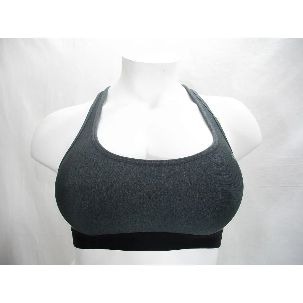 Champion 6715 Absolute Workout II Wire Free Sports Bra LARGE Granite Heat Gray