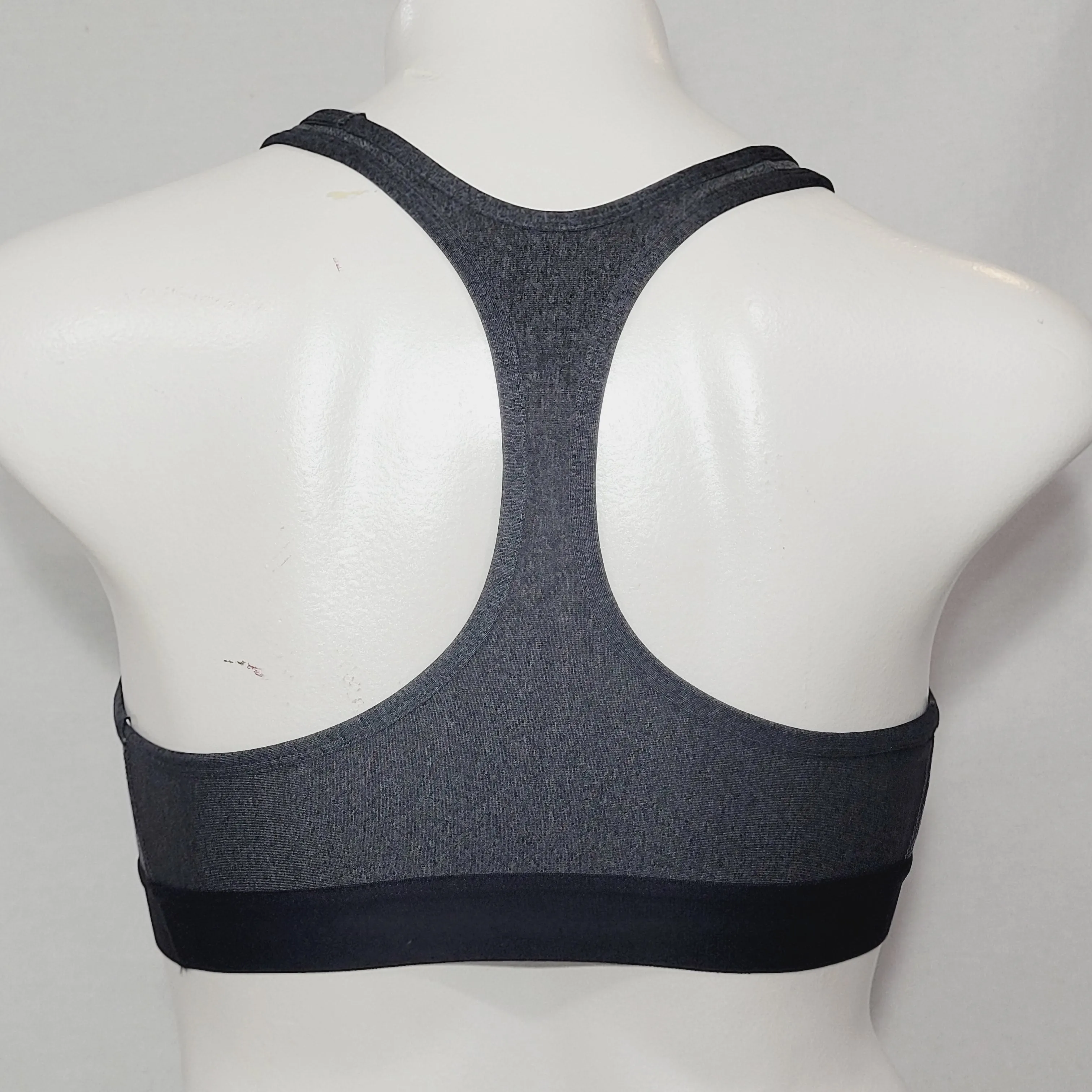 Champion 6715 Absolute Workout II Wire Free Sports Bra LARGE Granite Heat Gray