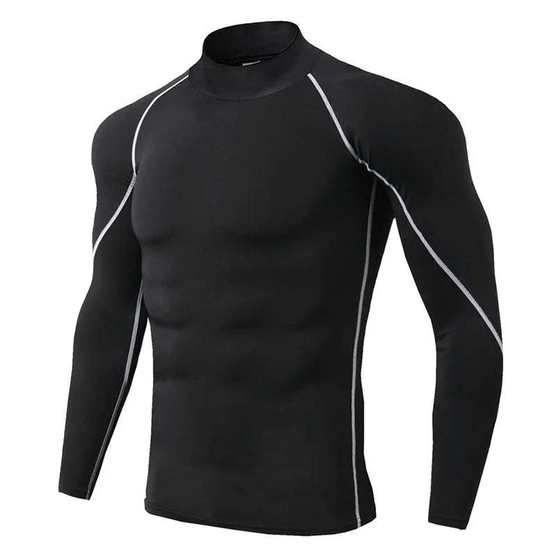 Chiximaxu Underwear For Men High Collar Sport T-Shirt Quick Dry Sports Jersey for Men