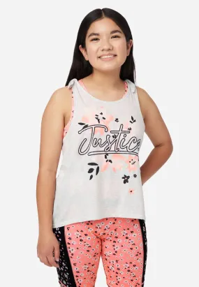 Collection X by Justice Twist Back 2fer Tank Top