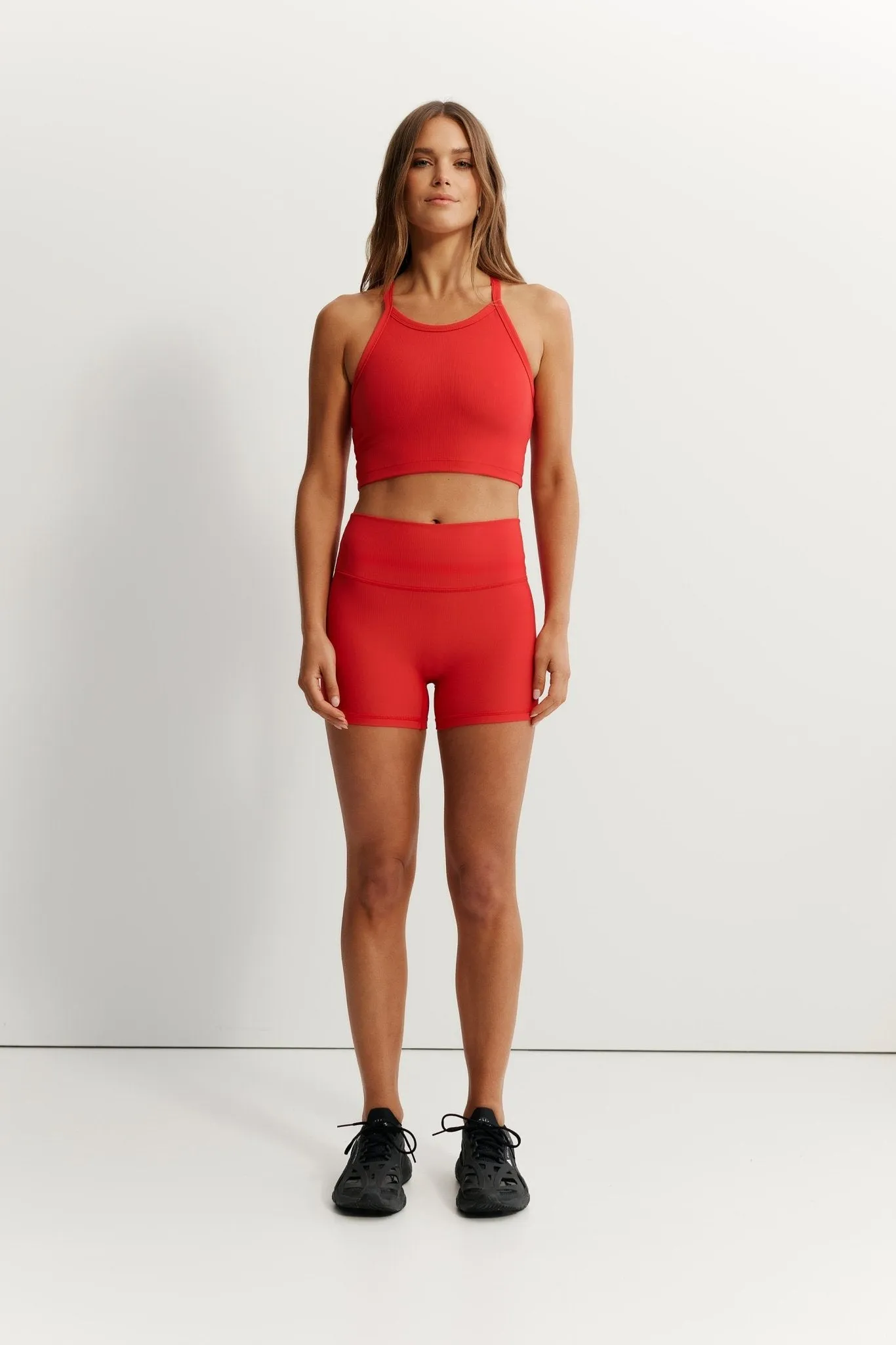 EcoRib Strap Racer Crop