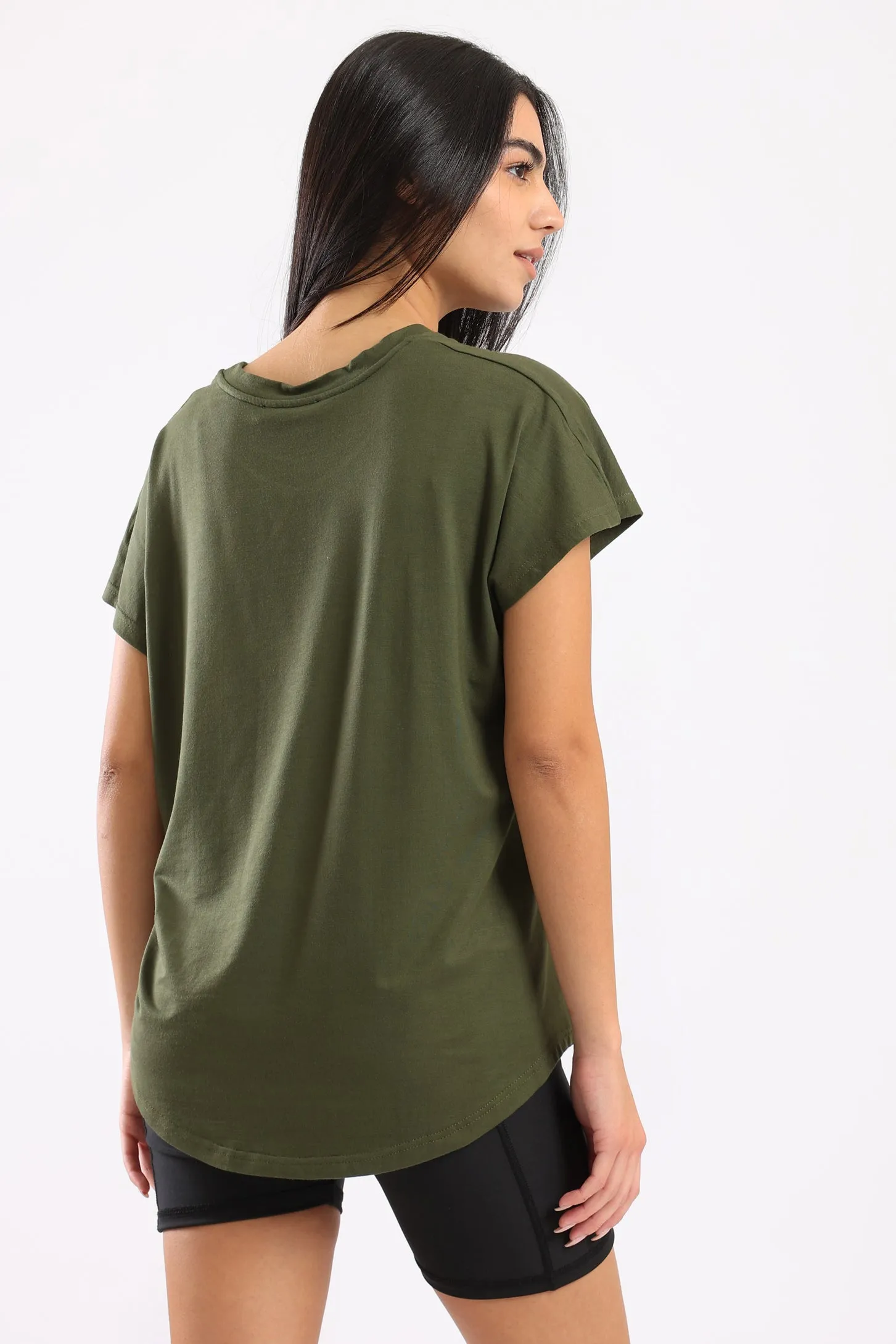 ELEVATE ATHLEISURE TOP - KHAKI