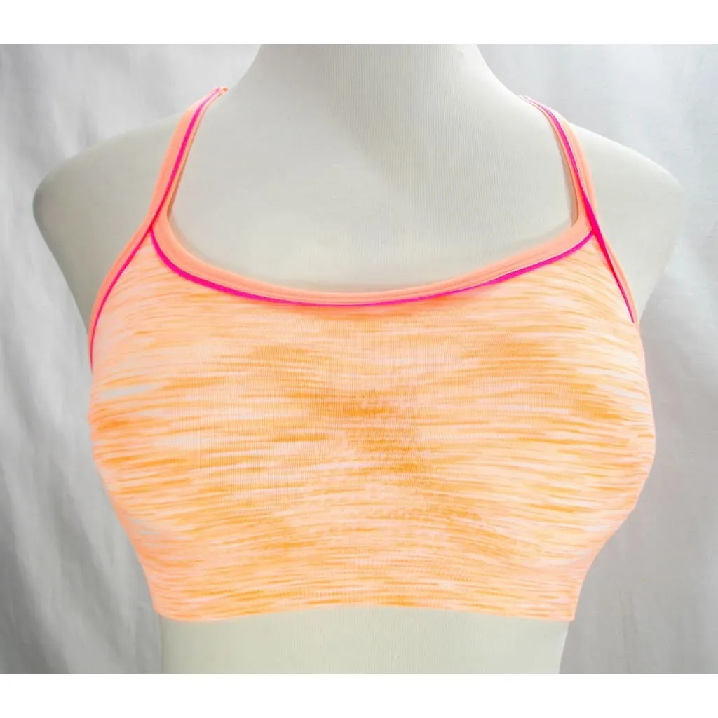 Everlast Wire Free Padded Racerback Sports Bra MEDIUM Bahama Sun Space Dyed