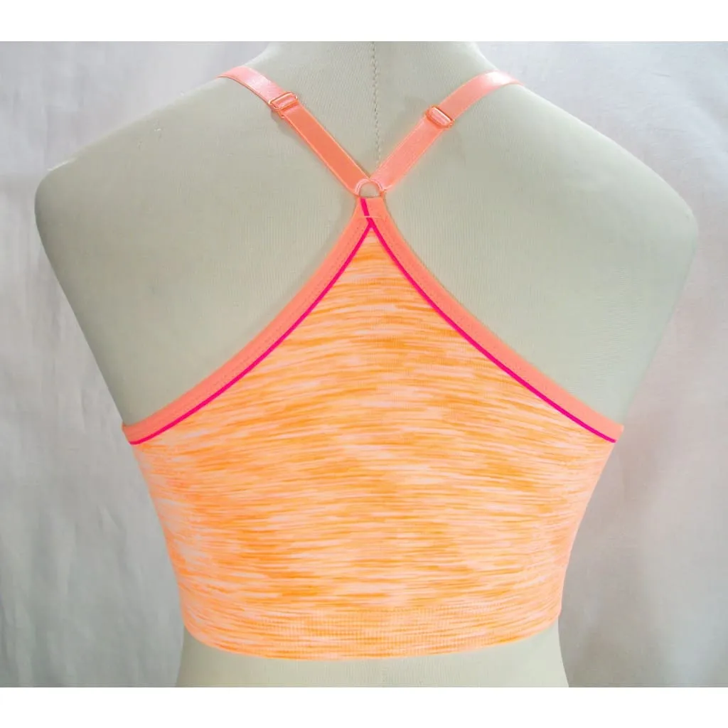 Everlast Wire Free Padded Racerback Sports Bra MEDIUM Bahama Sun Space Dyed