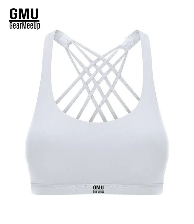 Flex Athletic Criss Cross Strappy Sports Bra