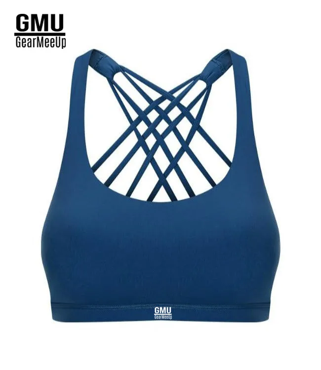 Flex Athletic Criss Cross Strappy Sports Bra