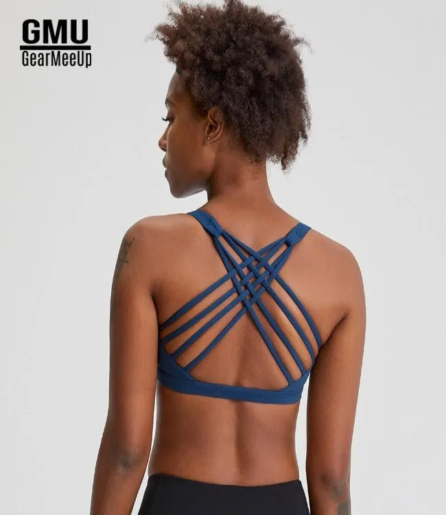 Flex Athletic Criss Cross Strappy Sports Bra