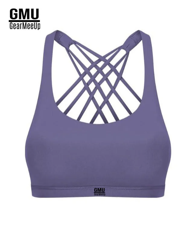 Flex Athletic Criss Cross Strappy Sports Bra