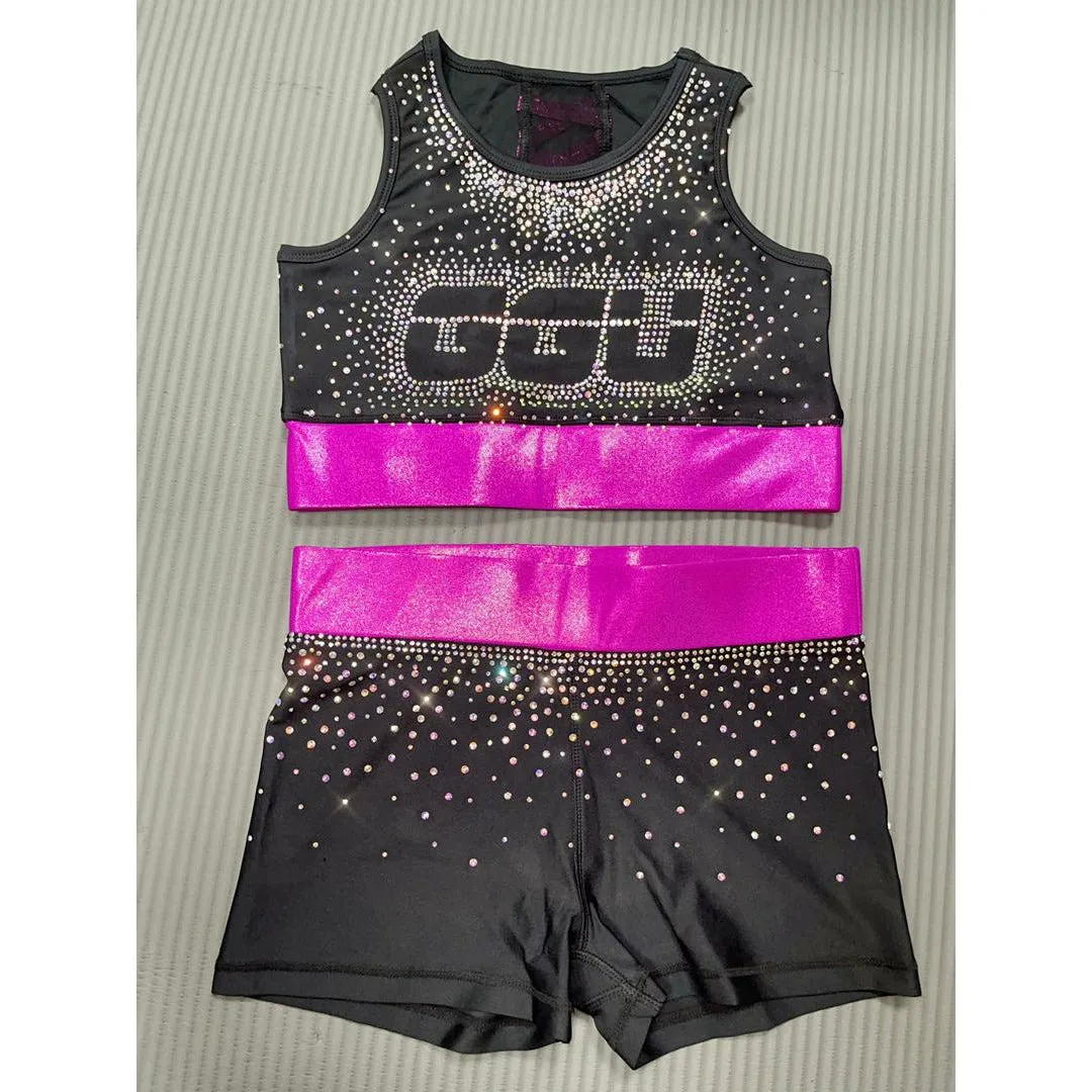 GGU Glitzy Crop Top Set