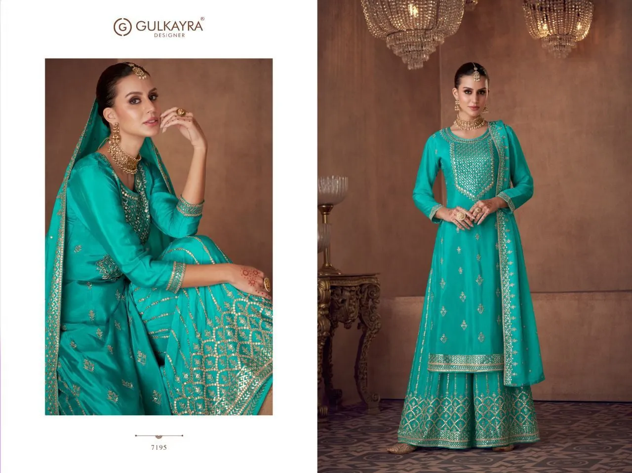 Gulkayra Designer Vaani 7195 Series Designer Suit