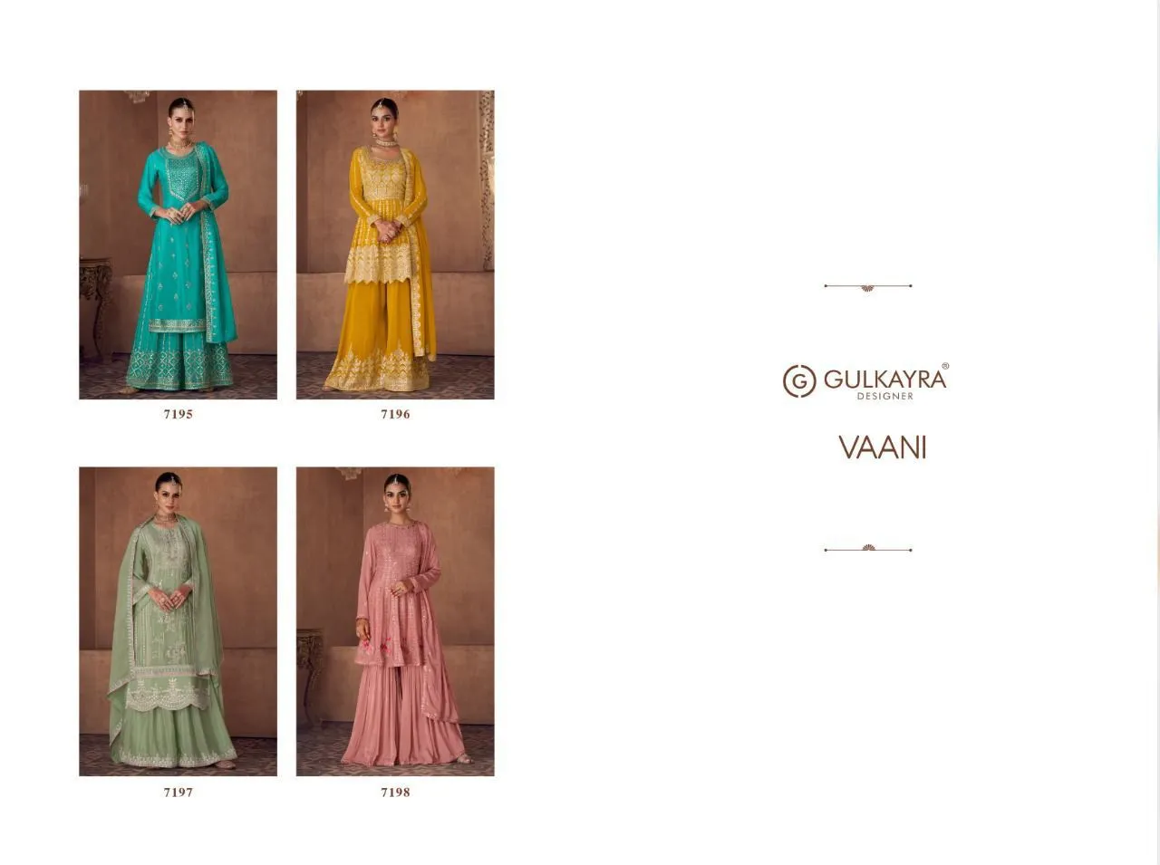 Gulkayra Designer Vaani 7195 Series Designer Suit