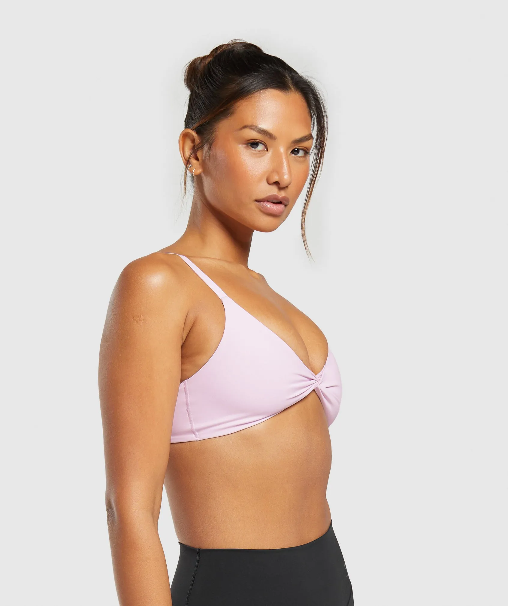 Gymshark Elevate Twist Front Bralette - Lemonade Pink