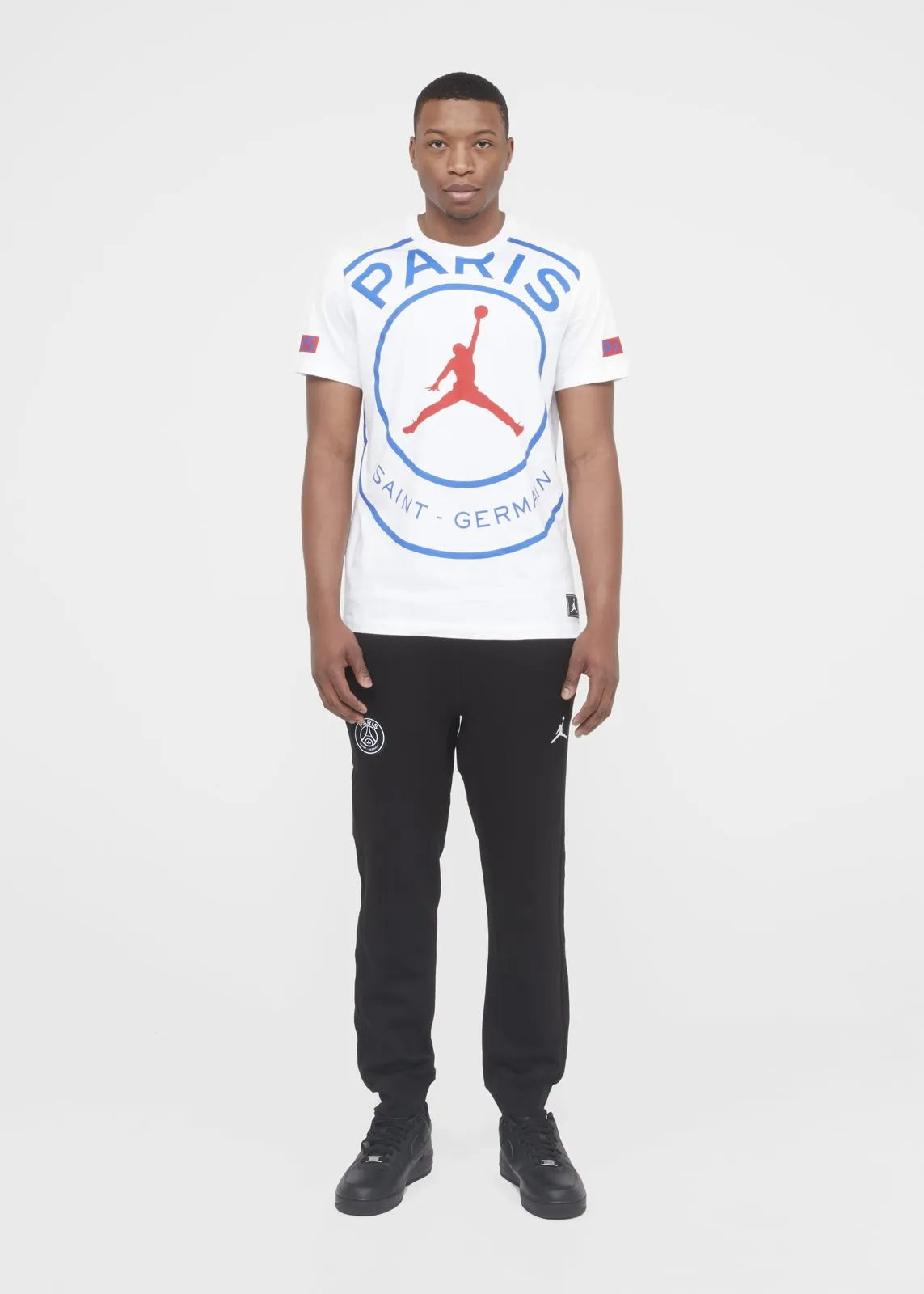 JORDAN X PARIS SAINT-GERMAIN: SS LOGO TEE [WHITE]