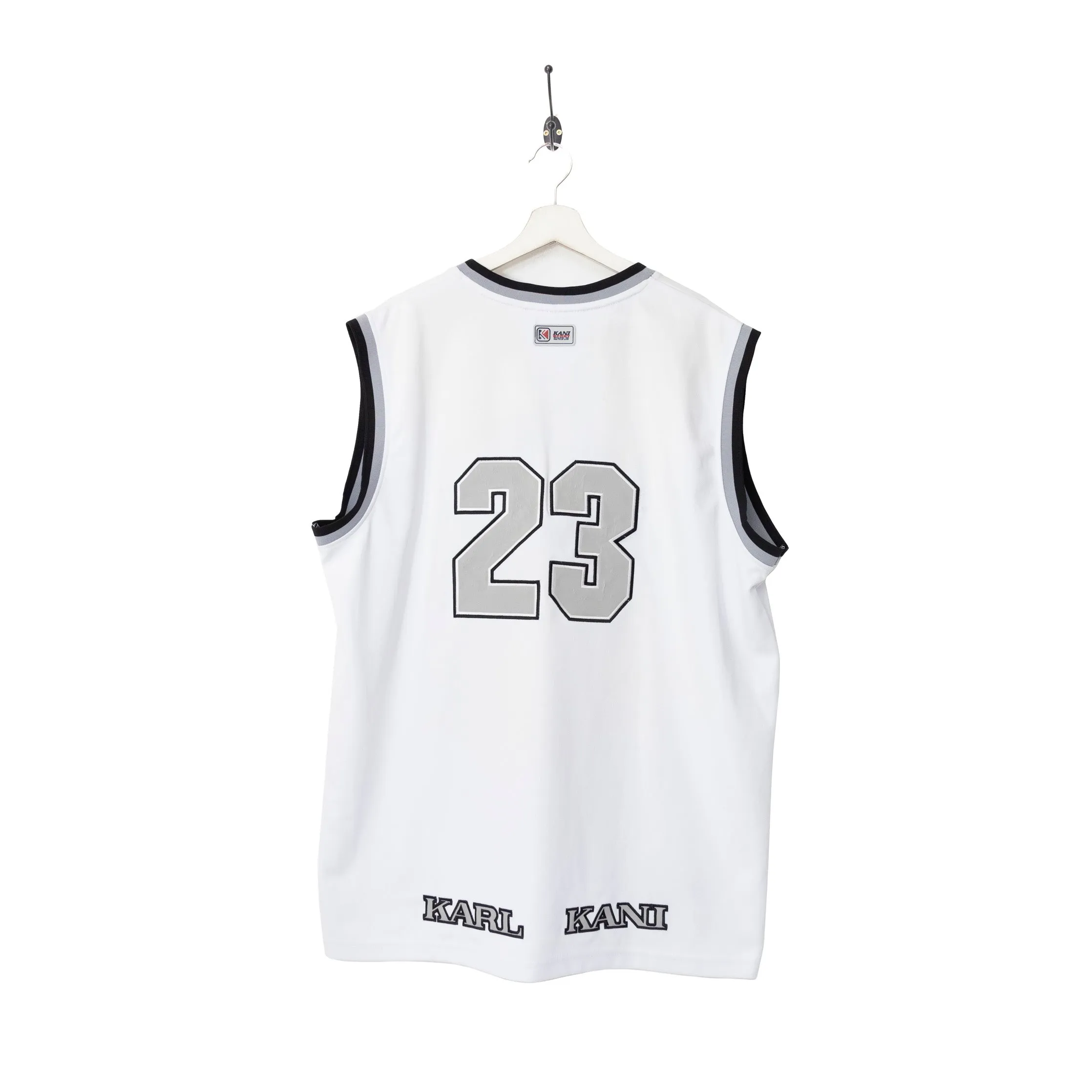 Karl Kani '23' Whiteout V-neck Basketball Vest