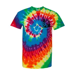 Making Waves Blk Front/Back Spiral Tie-Dyed