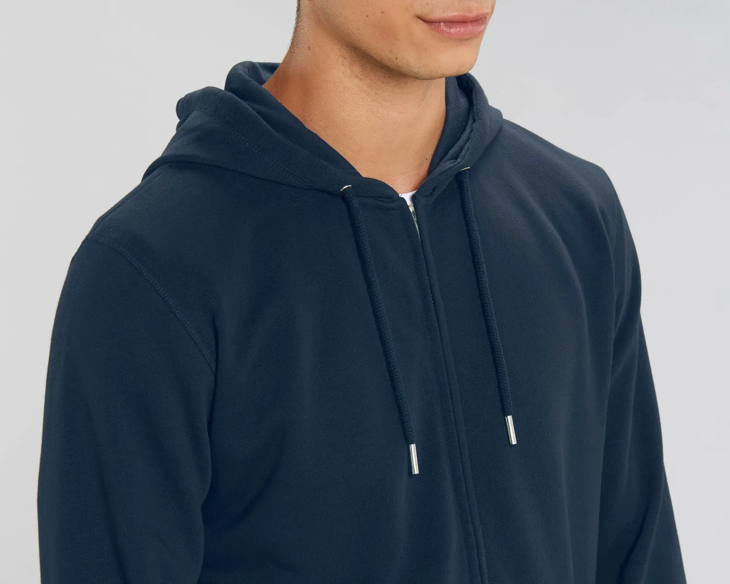 Nachhaltige Hoodie Jacke Navy
