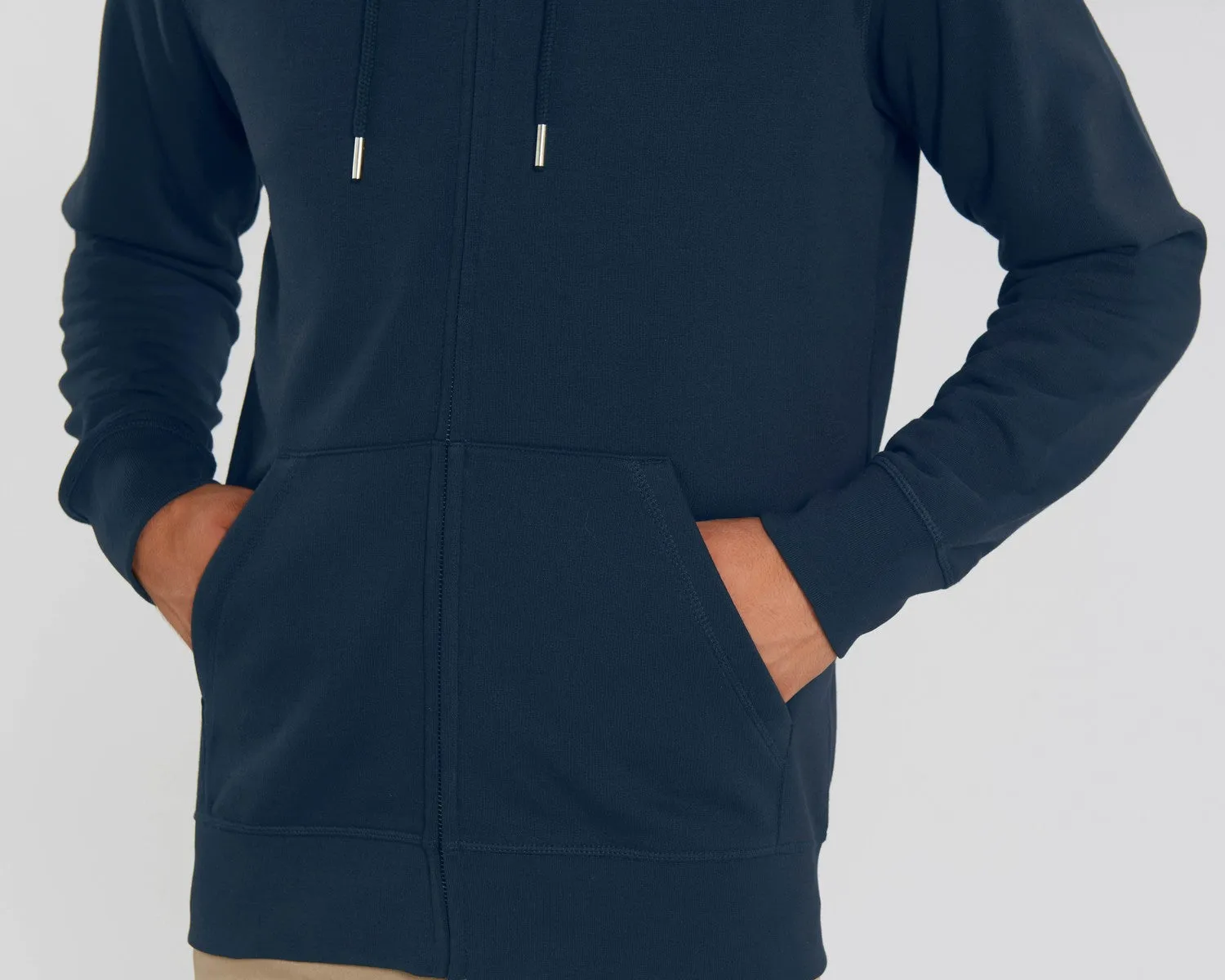 Nachhaltige Hoodie Jacke Navy