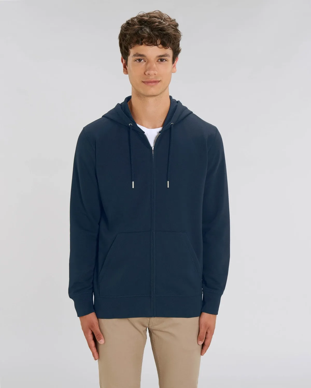 Nachhaltige Hoodie Jacke Navy