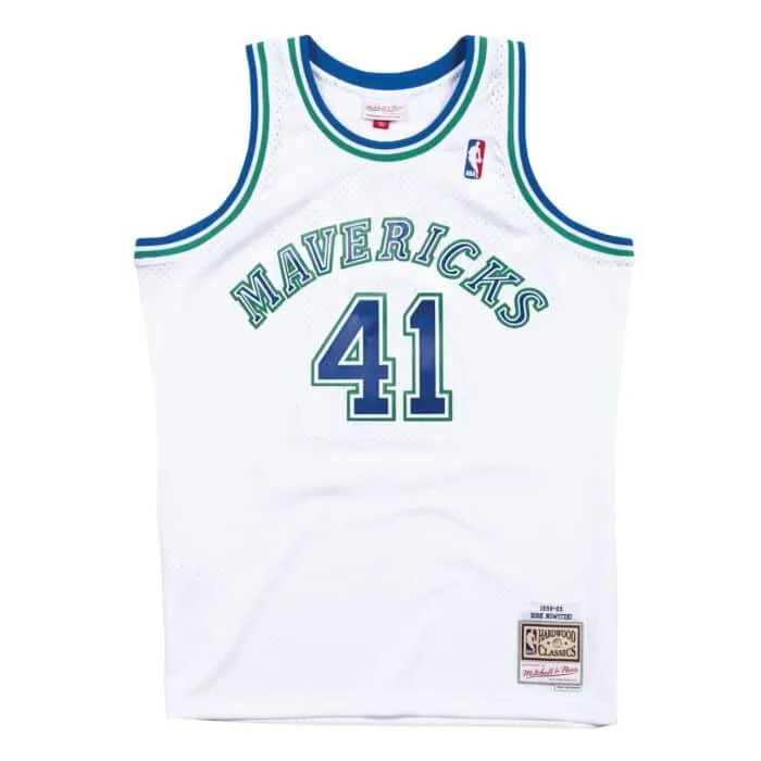 NBA Dallas Mavericks Dirk Nowitzki 1998 Swingman Home Jersey