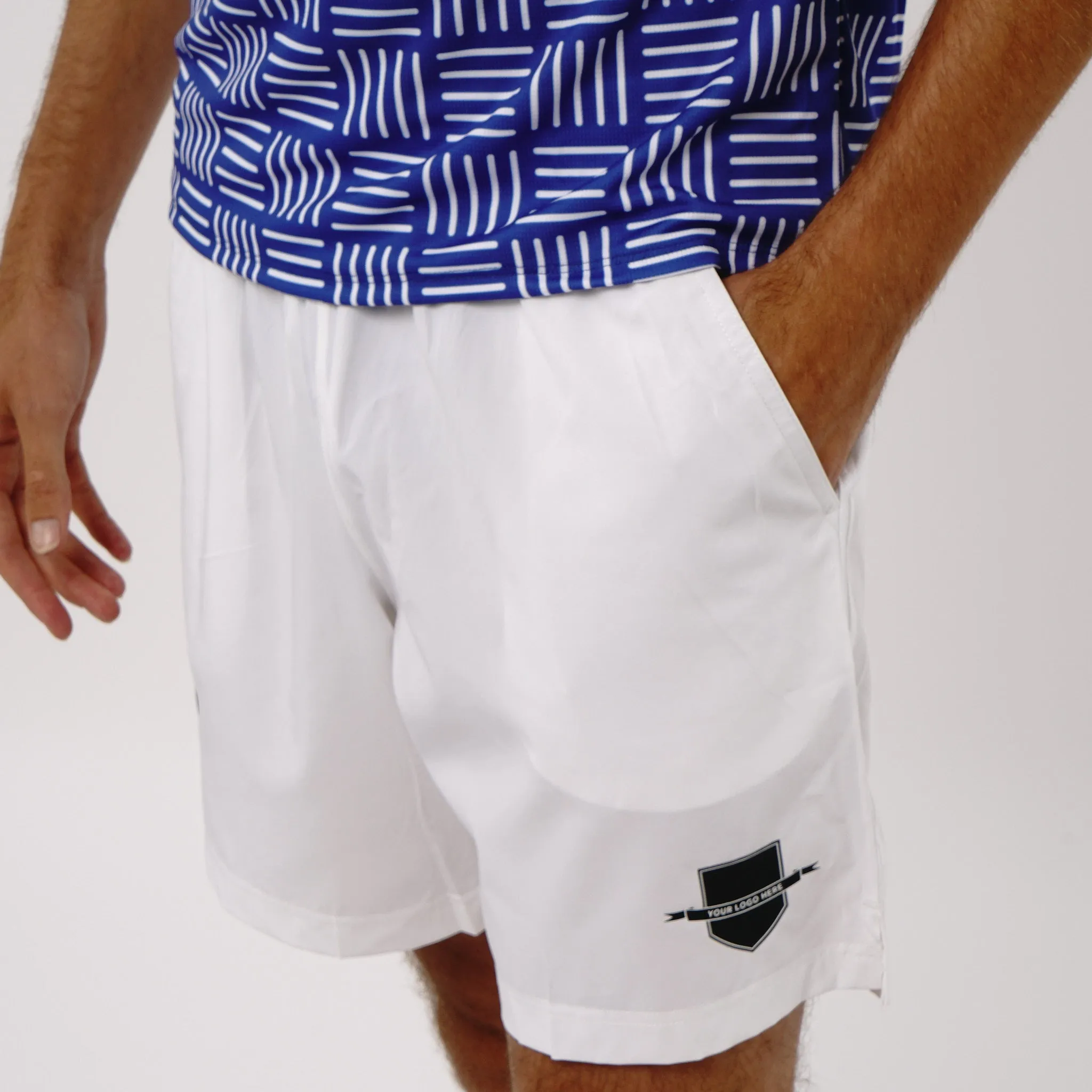 Omnitau Men's Core Football Shorts - White