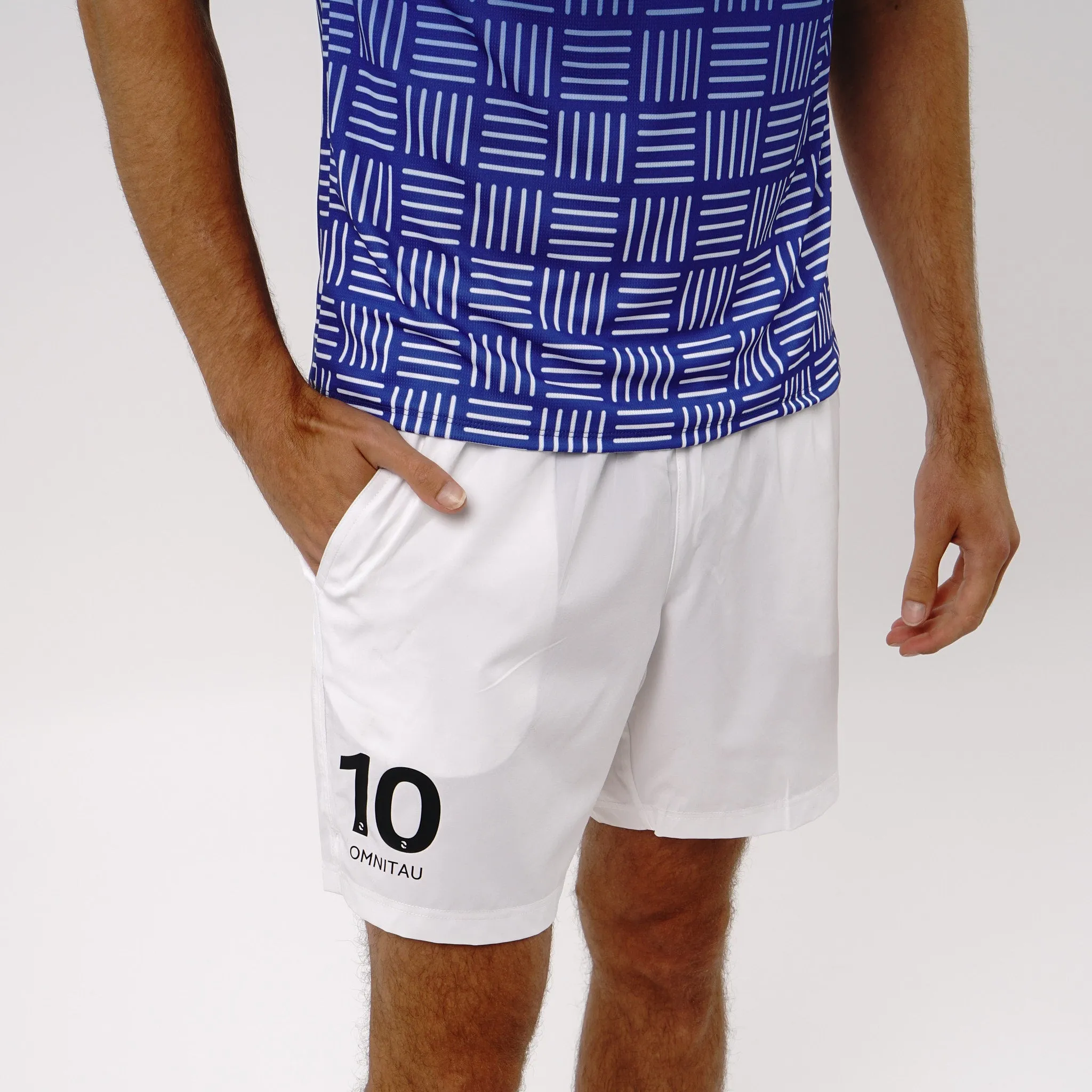 Omnitau Men's Core Football Shorts - White