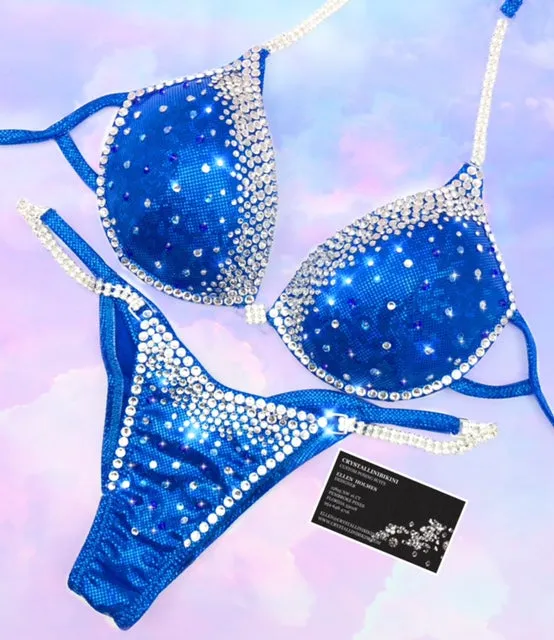 Outlined underwire competition bikini