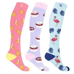 Picnic Day Compression Socks (3-Pairs)