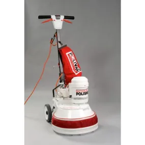 Polivac PV25TS Two Speed Electric Swing Floor Vacuum Polisher C/W Skirt Dustbag and Padholder