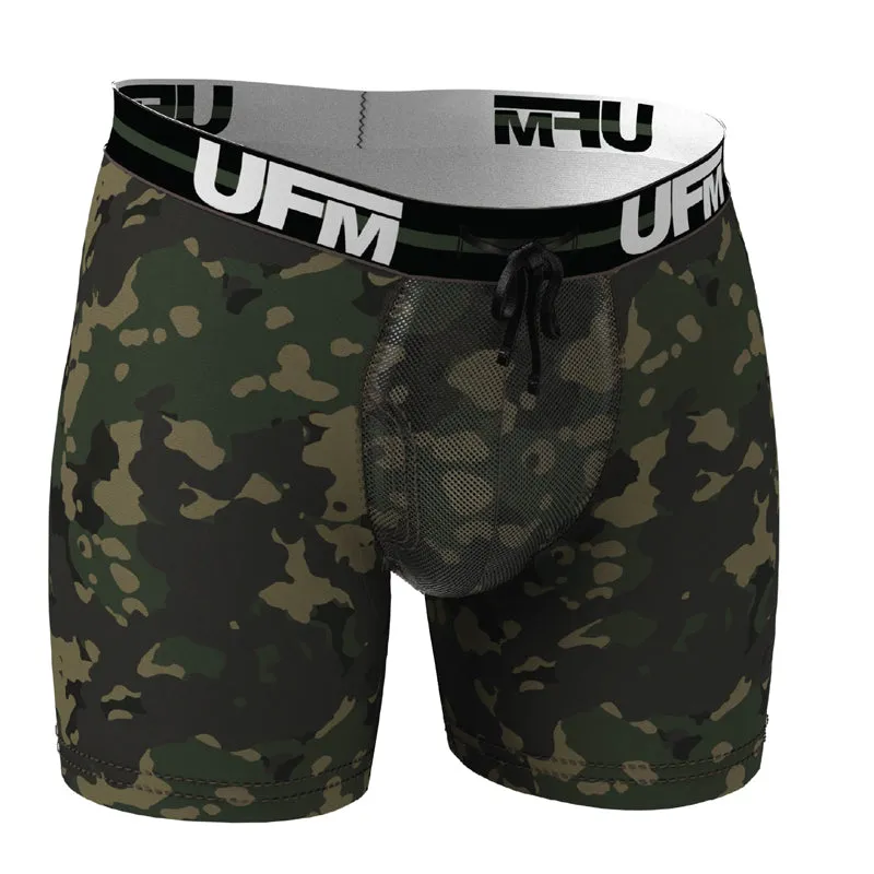 REG Support 6 Inch Boxer Briefs Polyester Black, Camo, Gray, Red, Royal Blue, White  NEW Wine & Pine