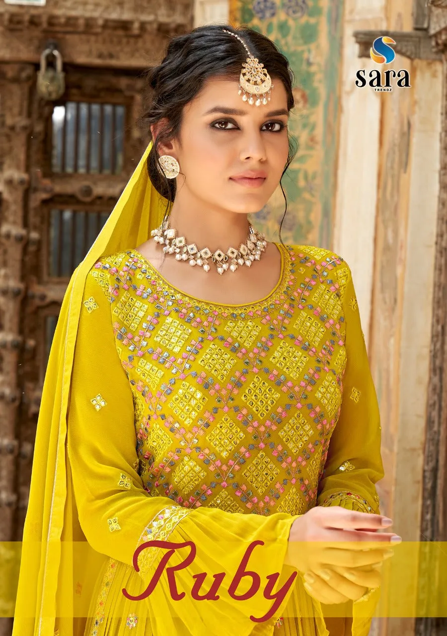 SARA TRENDZ RUBY GEORGETTE SALWAR SUITS