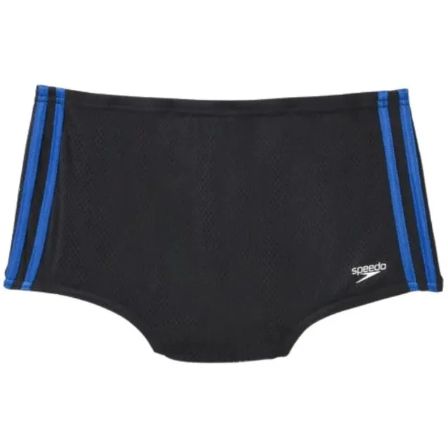 Speedo Men's Poly Mesh Square Leg - Black