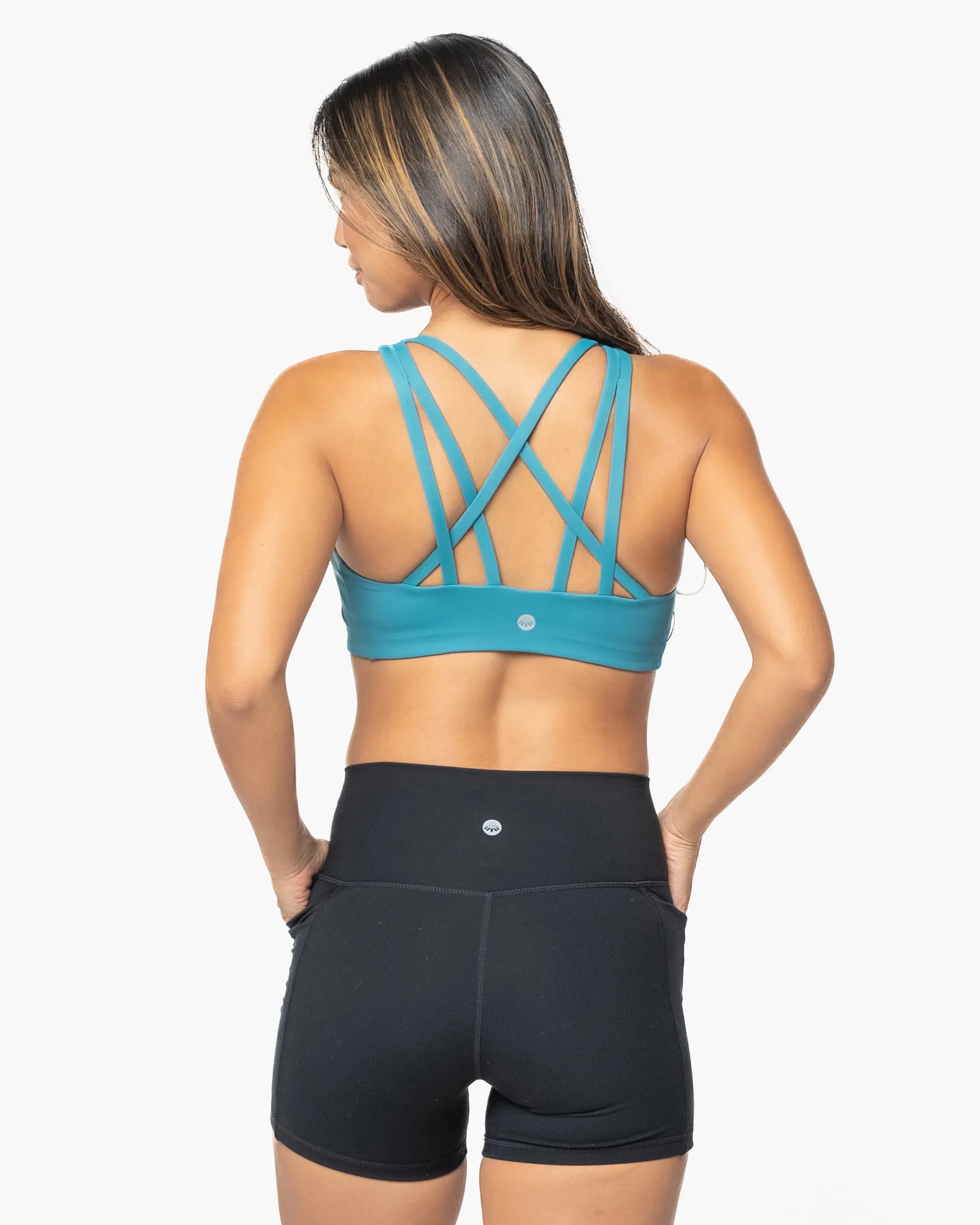 Strappy Sports Bra - Harbor