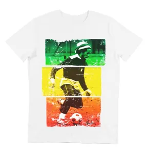 T-shirt bob marley football