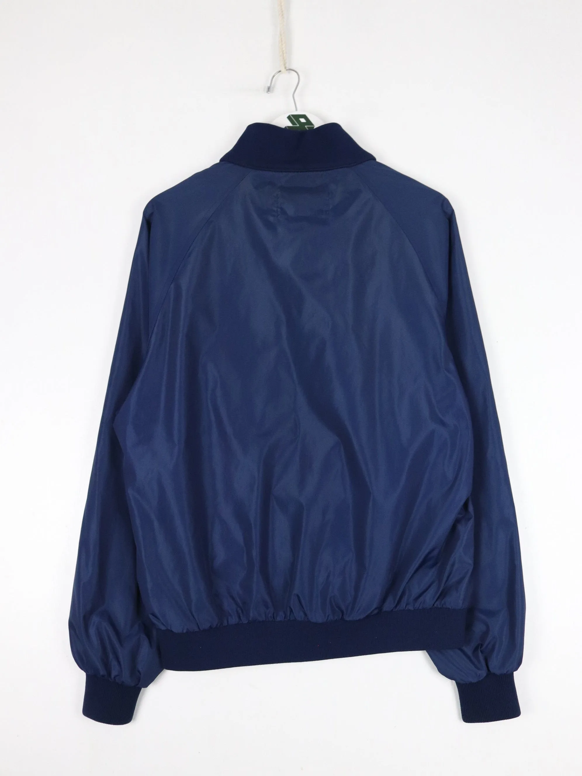 Vintage Eddie Bauer Windbraker Mens Medium Blue 90s Outdoors Anorak